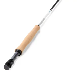 Closeup of the handle on the Orvis Helios D fly rod