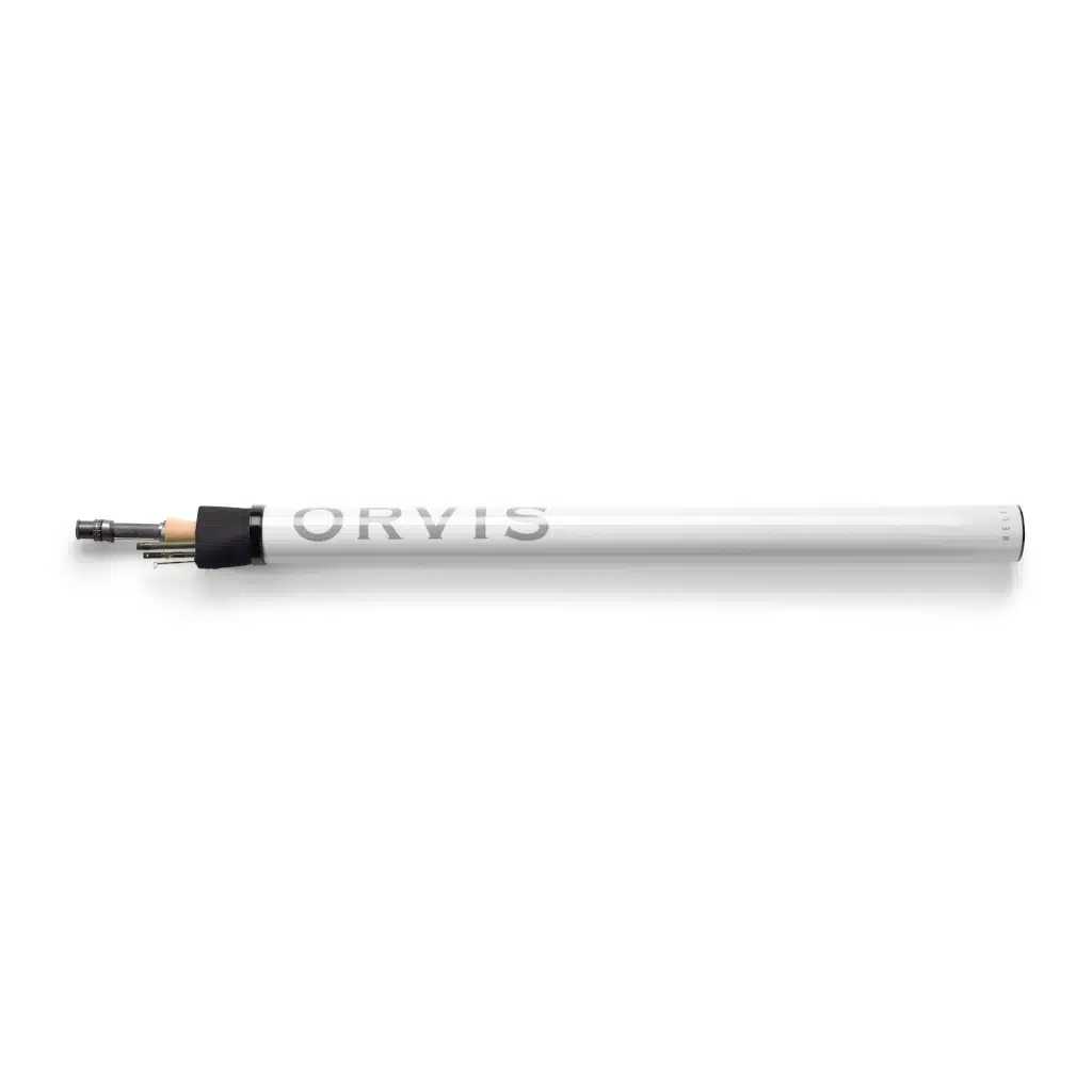 The rod tube and rod of the Orvis Helios D
