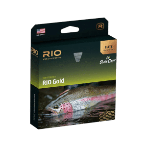 The Rio Elite Gold fly line in the box