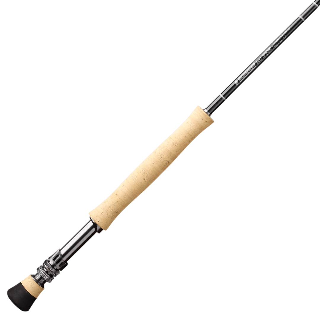 An alternate angle of the Sage Salt R8 fly rod