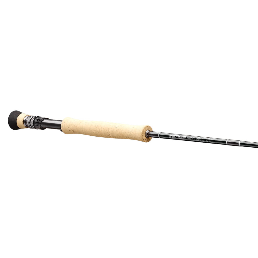 An alternate angle of the Sage Salt R8 fly rod