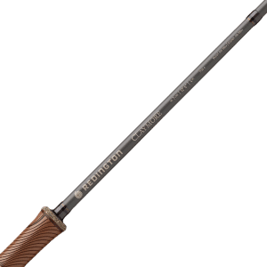 A close up of the tattoo on the Redington Claymore Spey rod
