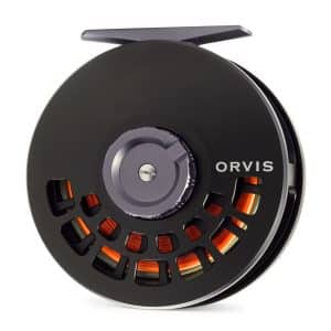 The front of the Orvis SSR Disc Spey reel
