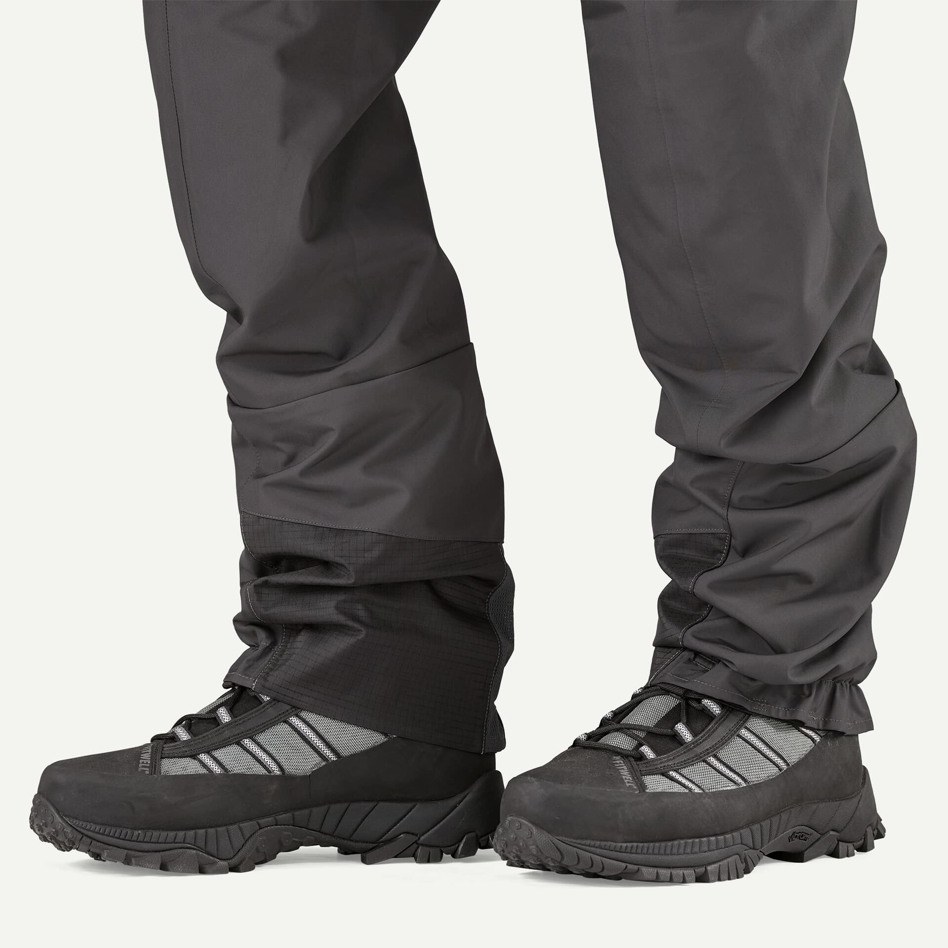 The cuffs on the Patagonia Swiftcurrent Expedition Zipfront Waders