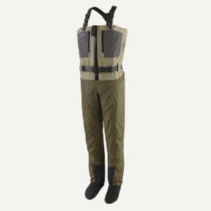 A front view of the Patagonia mens swiftcurrent traverse waders